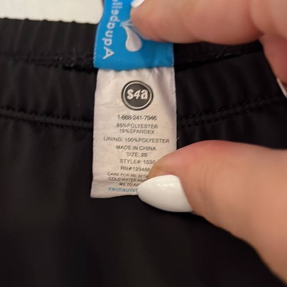 Swimsuitsforall Black Swim Skirt Bottom Size 20 - Picture 3 of 3